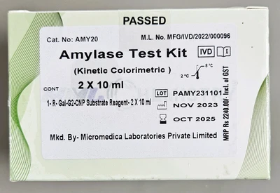 Amylase Reagent - 2X10 ml - MicroMedica (10 Quantity)